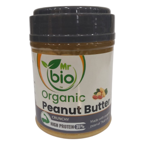 Mr. bio Organic Peanut Butter (Crunchy) (High Protein) (510g)