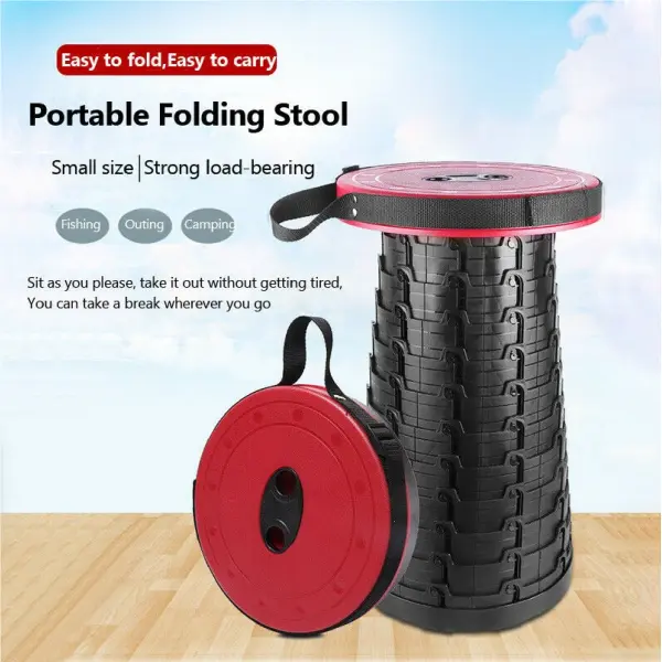 Multi-color Outdoor Furniture Retractable Stool Beach Chairs Portable Stool Lounge Folding Chair Camping Stool Foldable Fishing - Image 4