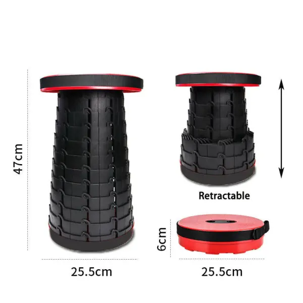 Multi-color Outdoor Furniture Retractable Stool Beach Chairs Portable Stool Lounge Folding Chair Camping Stool Foldable Fishing - Image 5