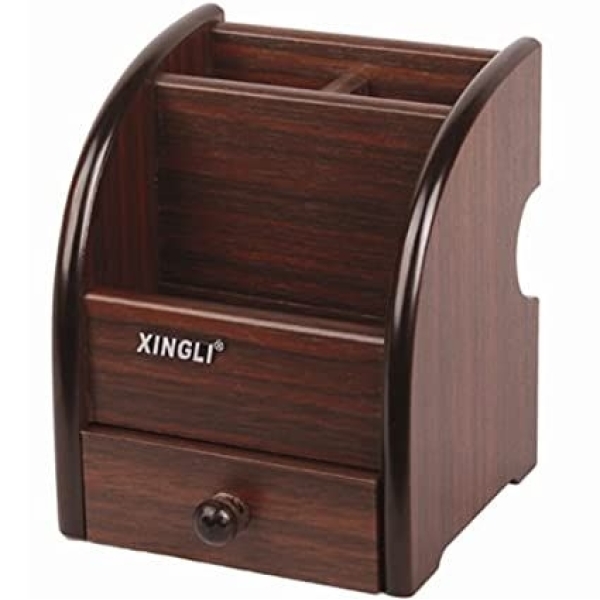Multi Functional Wooden Pen Stand - Image 2