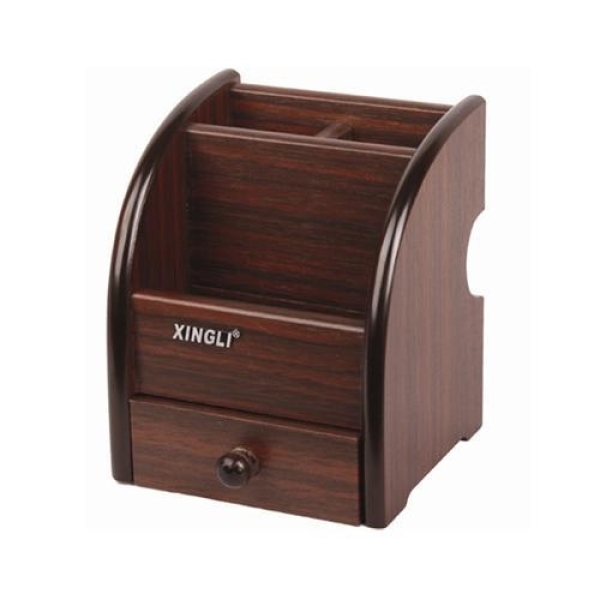 Multi Functional Wooden Pen Stand - Image 3