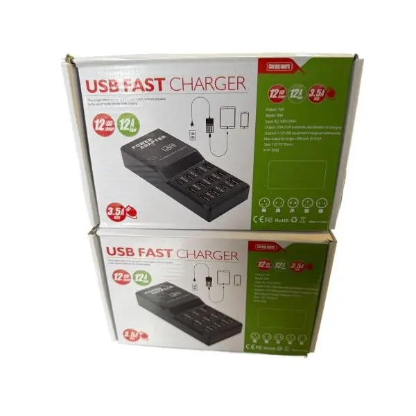 60W 12 Ports USB Charging Station
