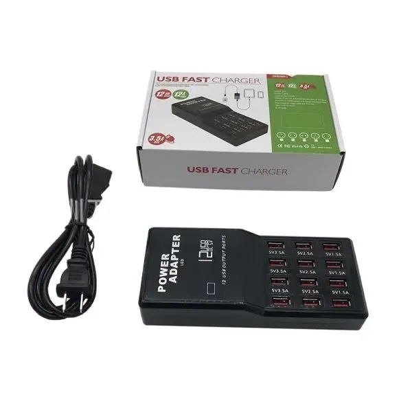 Multi Port USB Charging Station, 60W 12 Ports USB Charging Station, USB Fast Charging 12 Ports For Multiple Devices - Image 4