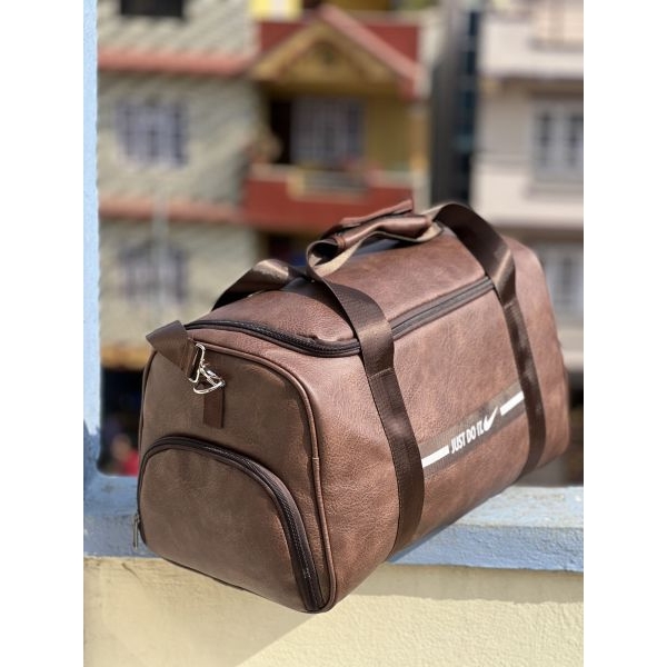 Multi-Purpose PU Leather Duffle Bag | Waterproof Travel & Gym Bag for Men And Women - Image 4