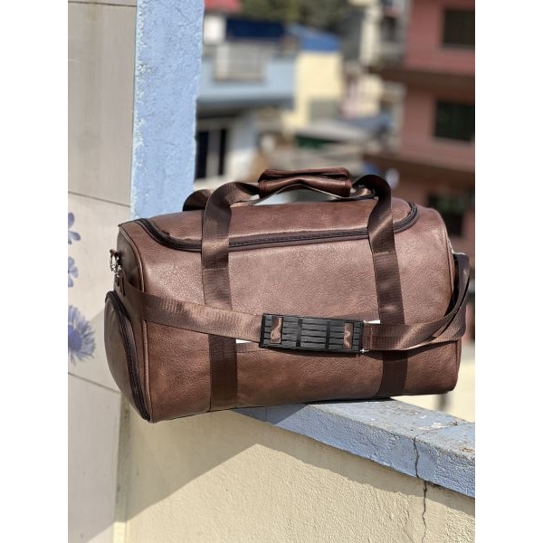Multi-Purpose PU Leather Duffle Bag | Waterproof Travel & Gym Bag for Men And Women - Image 5