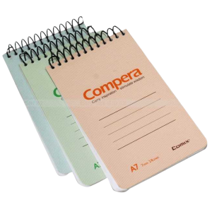 Multicolor Compera A7 Pocket Spiral Note Book (Set Of 6)