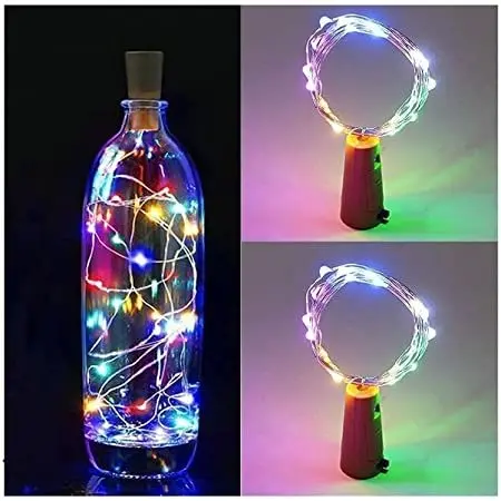 Multicolor Led Cork Light Wine Bottle