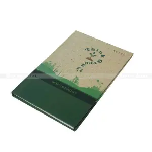 Multicolor Sr International Green Ecology Printed Hard Cover Notebook