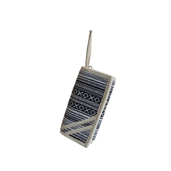 Multicolored Eco-Friendly Cotton Hand Wallet - Stylish & Sustainable Accessory from Nepal - Image 2