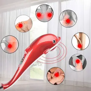 Multifunction Dolphin Handheld Body Massager for Pain Relief with Powerful Vibration