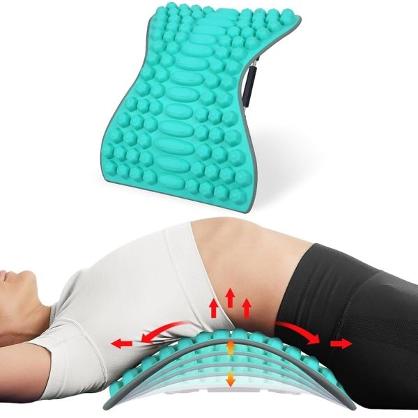 Multifunction Stretcher Spine Pain Relief Acupuncture Lumbar Neck Back Waist Leg Support Cushion Massager Stretcher - Image 2