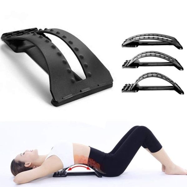 Multifunction Stretcher Spine Pain Relief Acupuncture Lumbar Neck Back Waist Leg Support Cushion Massager Stretcher - Image 4
