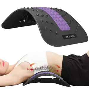 Multifunction Stretcher Spine Pain Relief Acupuncture Lumbar Neck Back Waist Leg Support Cushion Massager Stretcher