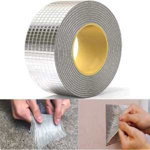 Multifunction Waterproof Aluminum Foil Butyl Sealant Leakage Repair Tape - 5m.