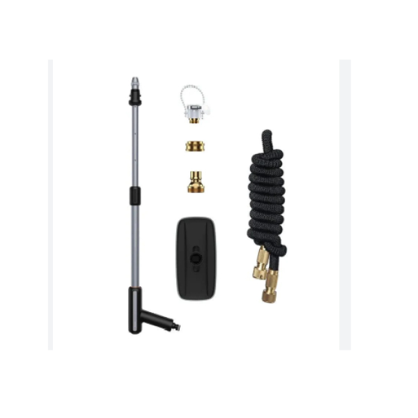 Multifunctional 2-in-1 design: combines water spray and mop head for washing and scrubbing 15-meter hose length for extended reach without moving the water source Durable materials: made of aluminum, ABS, PC for long-lasting use Two-stage pressure enha - Image 4