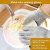 Steel Wire Insulated Waterproof and Guards Kitchen Cleaning Gloves for Scrubs & Cleans Dishes