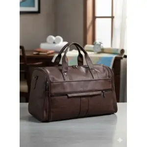 Multipurpose PU Leather Travel Bag | Hand Carry Duffle for Men