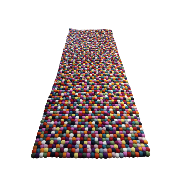 Multy Color Hand felted Rug - 60x180 cm (1.97x5.91 Ft) - Brand New, Rectangle Shape - Image 5