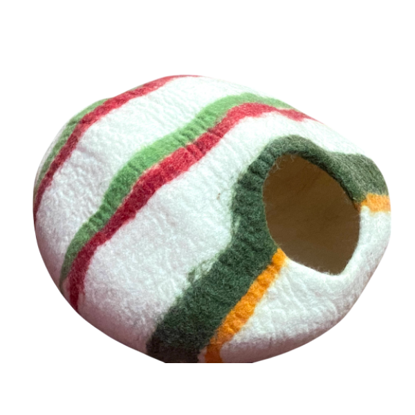 Multy Color Handmade Eco-Friendly Felt Cat House – - Image 3
