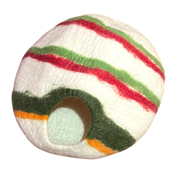 Multy Color Handmade Eco-Friendly Felt Cat House – - Image 4