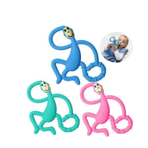 Mumlove Dancing Monkey Shape BPA Free Silicone Baby Teether