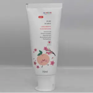 Mumlove Kids Toothpaste - 100% Natural Pure Bubble Oral Care, 70 ML, Fluoride Free, SLS Free, No Artificial Flavours, Peach Flavor Mumlove Kids Toothpaste - 100% Natural Pure Bubble Oral Care, 70 ML, Fluoride Free, SLS Free, No Artificial Flavours, Peach