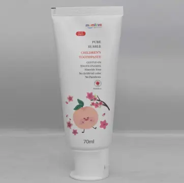 Mumlove Kids Toothpaste - 100% Natural Pure Bubble Oral Care, 70 ML, Fluoride Free, SLS Free, No Artificial Flavours, Peach Flavor Mumlove Kids Toothpaste - 100% Natural Pure Bubble Oral Care, 70 ML, Fluoride Free, SLS Free, No Artificial Flavours, Peach