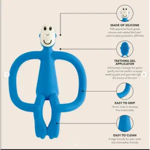 Mumlove Monkey Teething Toy 0m+ BPA Free