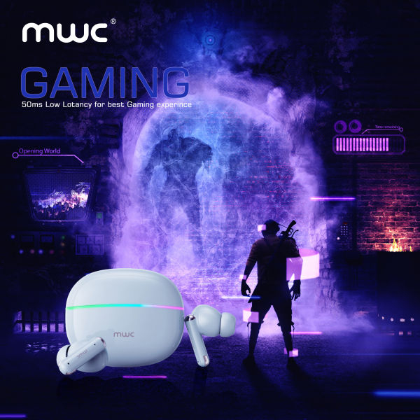 MWC COOLPODS Pro | ANC & ENC (4 mics) | Premium Quality | 40 Hours Playtime | 13mm Driver | 50ms Low Latency | IPX4 Water Resistant | Bluetooth 5.4 - Image 5