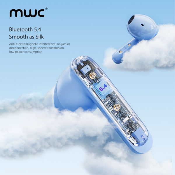 MWC HERO MT69 ENC | AI ENC | Bluetooth 5.4 TWS | Only 6ms Ultra Low Latency (Game Mode) | Semi In-Ear Gaming Earbuds | Unique & Transparent Design | iPx6 Water Resistant | 40Hrs Playback | Available in 4 Sweat Colors - Image 5