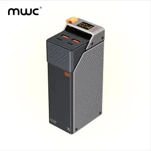 MWC PowerPulse MP30K I 65W Ultra-Fast Charging I 30000mAh Li-Polymer Battery I Eight-Fold Multi Layer Security I Digital Display I Mini Size I Supported for Laptop