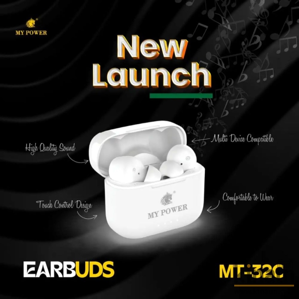 Mypower Earbuds True Wireless Earbuds 6 months warranty (MT-32C)