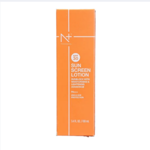 N Plus Professional Sunscreen Lotion 30 SPF Sunblock With Moisturising And Lightening Advantage UVA & UVB Protection for All Types of Skin 100g