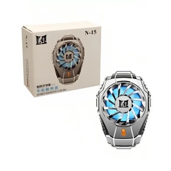 N15 Mobile Phone Cooler Semiconductor Mobile Phone Radiator Game Phone Cooler Portable Cooling Fan Silver - Image 4