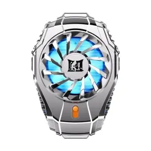 N15 Mobile Phone Cooler Semiconductor Mobile Phone Radiator Game Phone Cooler Portable Cooling Fan Silver