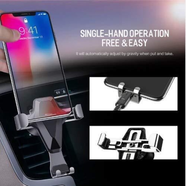 Nafumi J06 Bracket Car Holder Gravity Air Outlet Dashboard Mount Clip Stand - Image 2