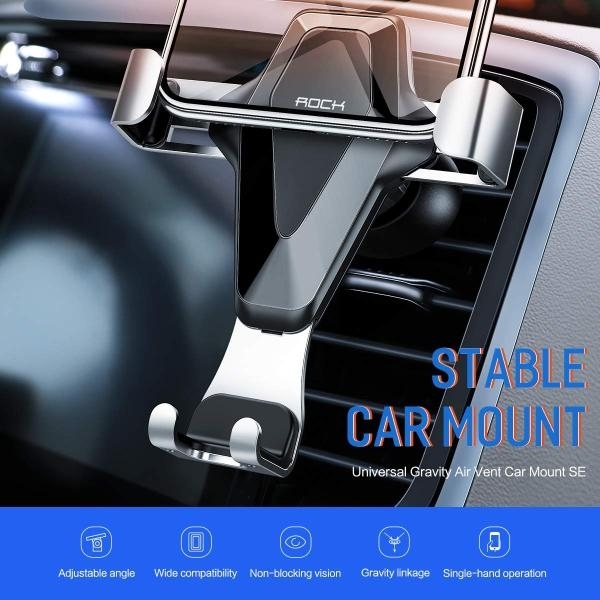 Nafumi J06 Bracket Car Holder Gravity Air Outlet Dashboard Mount Clip Stand - Image 3