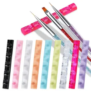 Nail Art Brush Holder Simple Pen Brush Stand Holder Manicure Tool for Nail Technicians