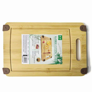 Natural Bamboo Wood Chopping Cutting Board for Kitchen Vegetables