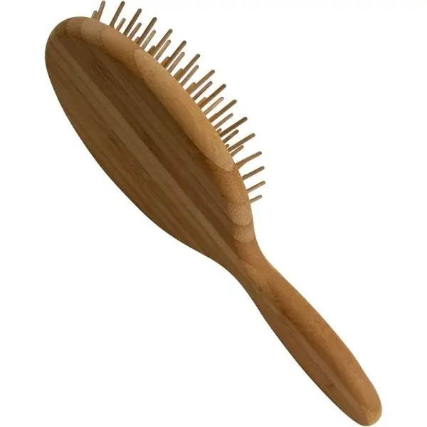 Naturals Bamboo Hair Brush Flat Round Hair Brush - Image 3