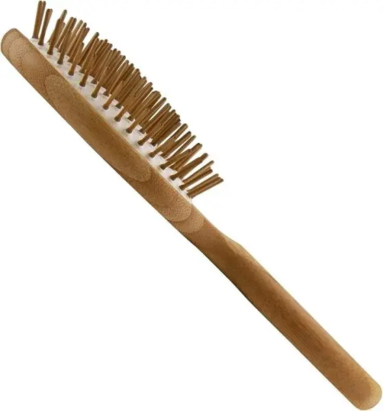 Naturals Bamboo Hair Brush Flat Round Hair Brush