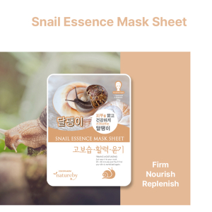 Natureby Co Snail Essence Korean Face Sheet Mask