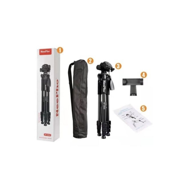 NeePho Camera Tripod High Grade Aluminum Frame with Remote (NP-8810) - Image 4