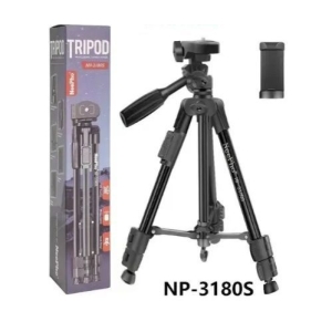 Neepho NP-3180S Professional Heavy Duty Aluminum Alloy Video Stand Tripod Trepied For DSLR, Camera, Mobile, Handy Cam