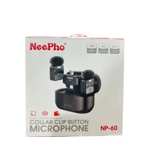 NEEPHO NP-60 / 61 Wireless Microphone With Magnetic Clip For Iphn And Type C Port