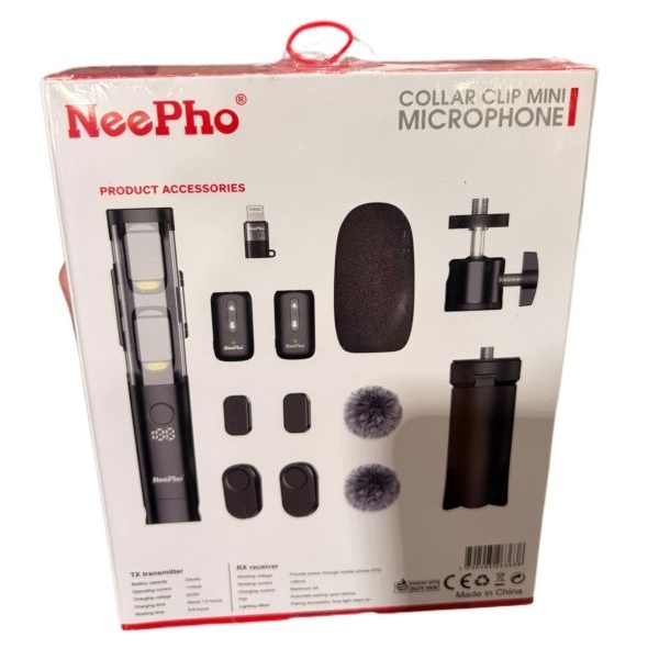 NeePho NP-63 2 In 1 Wireless Lavalier Mircrophone - Image 2