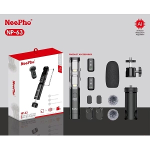 NeePho NP-63 2 In 1 Wireless Lavalier Mircrophone