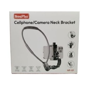 Neepho NP-G1 Mobile Phone Neck Mount Holder – Hands-Free Vloging Stand | Flexible 360° | Portable Neck Holder