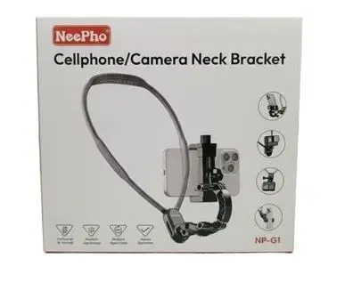 Neepho NP-G1 Mobile Phone Neck Mount Holder – Hands-Free Vloging Stand | Flexible 360° | Portable Neck Holder