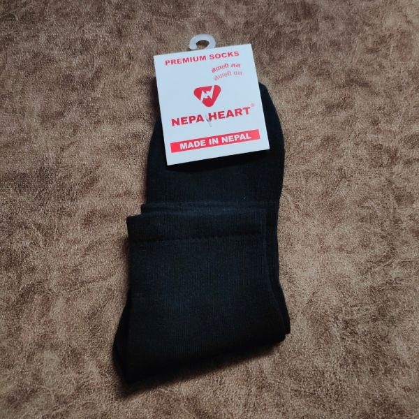 Nepa Heart Pack of 3 Plain Premium Unisex Socks- Proudly Made in Nepal - Image 3